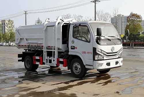 國六 4-5方 小多利卡掛桶式垃圾車(藍(lán)牌)
